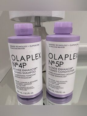 OLAPLEX No.4P & No.5P Blonde Enhancer Duo - Lavender Caps NWT